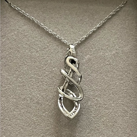 Zales Sterling Silver Pendant with Chain - Picture 2 of 4